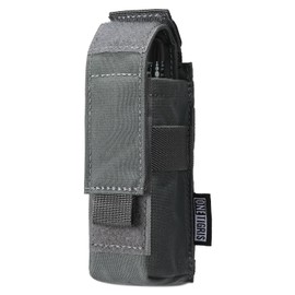 OneTigris Tactical Flashlight Holster for Duty Belt, MOLLE Flashlight Pouch Holder with D-Ring, 500D Nylon EDC Case for Law Enforcement, Security & Night Walking (Fits Streamlight/Fenix)