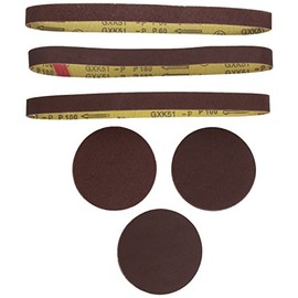 Scheppach Sanding Belts/Sanding Set 12-Piece for Belt Sander and 3903301707