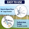 SIHAI 1-3/8" Chain Link Fence Gate Latch, Wall Mount (Flat