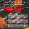 Ojeemii 8 Pcs Hydraulic Quick Coupler Dust Caps & Plugs