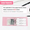 3 Rings Business Check Binder for End-Stub Deskbook Checks with
