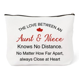 Aunty Birthday Presents,Best Aunty Presents,Special Aunties Present,Aunties Gift from Nephew,Mothers Day Gifts for Auntie,Auntie Christmas Gifts,Makeup Bag Aunt Gifts from Niece