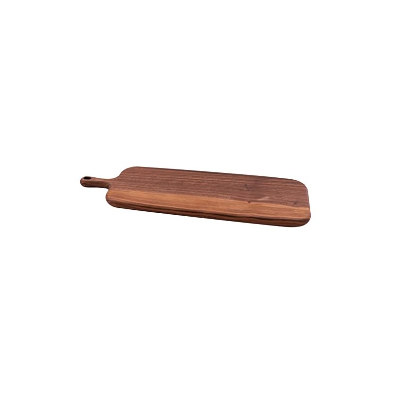Point-Virgule Walnut Wood Serving Board with Handle, Perfect for Serving