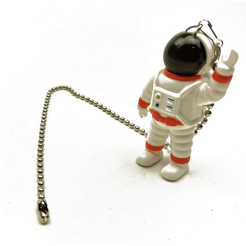 Hyamass Ceiling Fan Pull Chain Extender with Spaceman Charm -