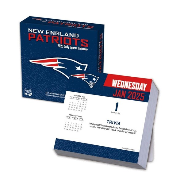 TURNER SPORTS New England Patriots 2025 Box Calendar (25998053048)