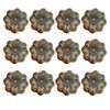 ESreake Yusheng 12 Pack Vintage Ceramic Pumpkin Cabinet Knobs, Kitchen