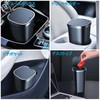 bifine Car Trash Can Bottle-Shaped Trash Can with Lid, Push