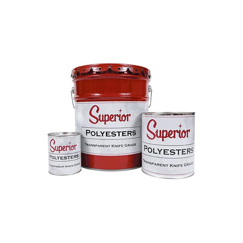 Superior Stone Polyester Transparent Knife-Grade Adhesive (1 Quart) for Natural