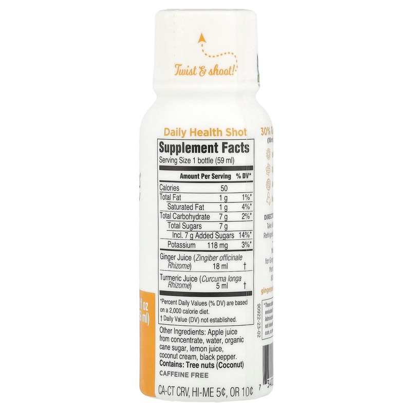 The Ginger People Wild Turmeric Rescue Ginger Shot, 2 FZ