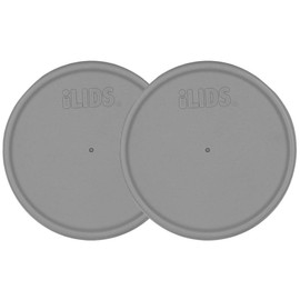 iLIDS PL1024 SL-W-GRY2 Mason Jar Lid, 2 Pack, Grey