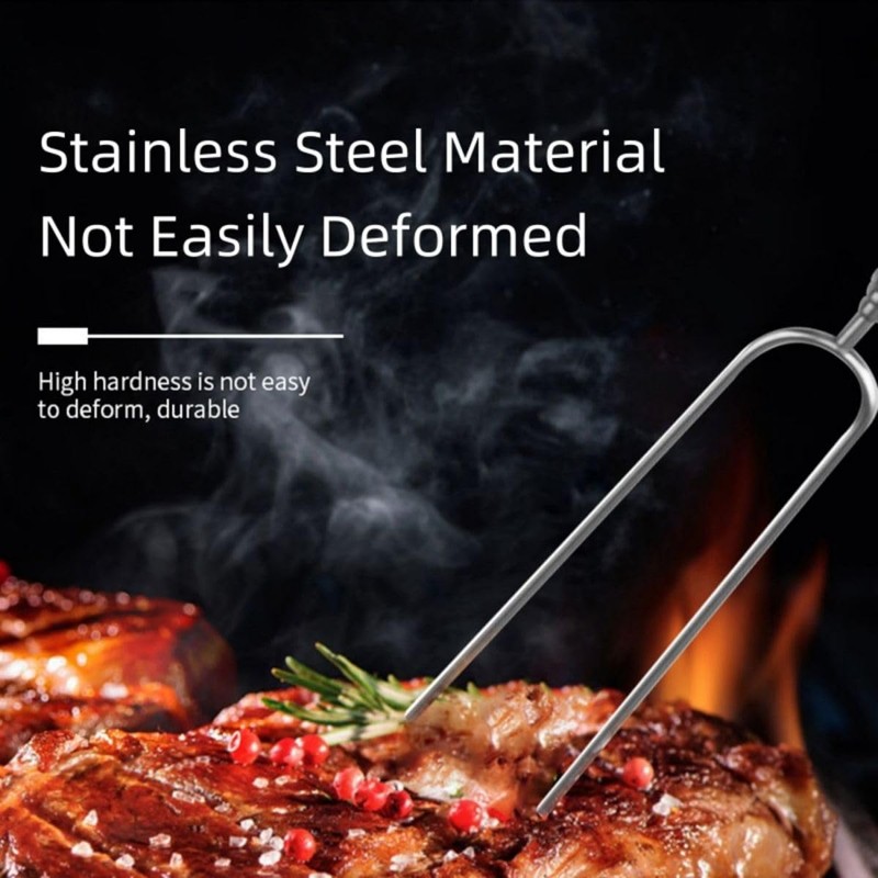 HRLORK 10 Pack Marshmallow Toasting Forks Stainless Telescoping Barbecue Forks