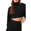 Forever 21 Sweater-Knit Turtleneck Top & Skirt Set Black Medium