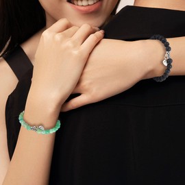 Matching Couple Bracelets Healing Crystal Bracelets for Couples Matching Heart Bracelet for Lover Him & Her Boyfriend Girlfriend Valentine's Day Gifts