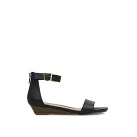 Kenneth Cole REACTION Women's Viber Wedge Sandal, Black, 11