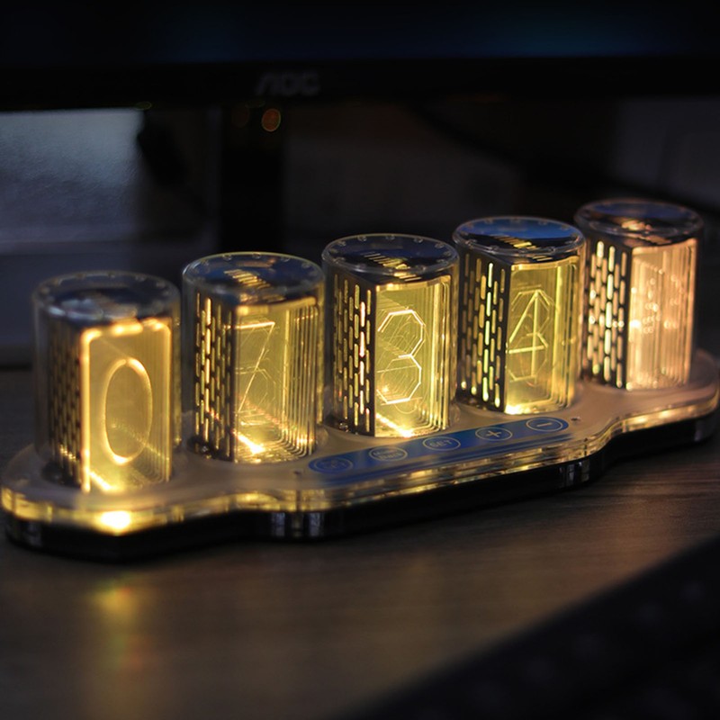 Nixie Tube Clock Breathing RGB High Accuracy Time Clock Luminous