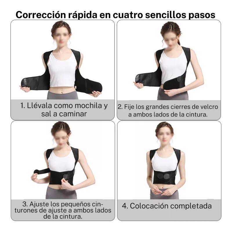 Chaleco Corrector De Postura Ortopédico Faja Lumbar Unisex