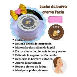 Leche De Burra, Crema Facial Hidratante /humectante