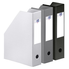 Elba Color Life Urban Set of 3 PVC Magazine Files 7 cm Spine White/Grey/Black