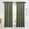 RYB HOME Velvet Curtains 63 inches Long, Rod Pocket Soft