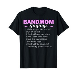 Funny Marching Band Music Fan Mom Music School Team T-Shirt