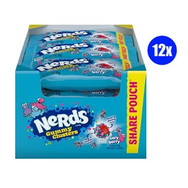 Nerds Gummy Clusters Candy, Very Berry, 3 Ounce (Pack of 12)