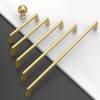 Amerdeco 10 Pack Brushed Gold Cabinet Pulls 5 Inch(128MM) Hole