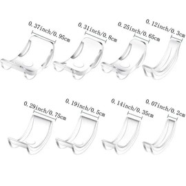 Invisible Ring Size Adjuster, 8 Counts/set Ring Adjuster, Assorted Sizes Ring Sizer for Loose Rings, Specialty Hand Tools for Home & Office