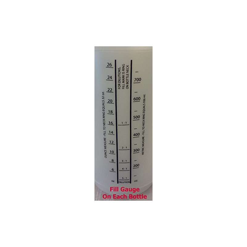 Spray Bottles with Large Top for Easy Filling, Reusable, 32oz,
