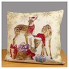 atelier alles-Spitze Festive Tapestry Cushion Cover Christmas Deer 45 x