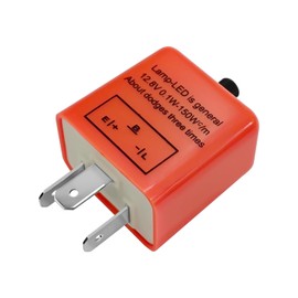 Tobenbone CF-13 Led Flasher Relay 3 Pins 12V Adjustable Frequency Flasher Relay for Led Turn Signal, CF13 EP34 Electronic Hyper-Flashing Fast Flash Signal Indicator(1PCS)