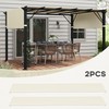 Outsunny 2 PCS 4 x 16ft Pergola Canopy Replacement, UV