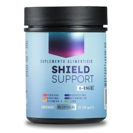 BPN PRO | Shield Support 60 Cápsulas con Vitamina C, D3, Zinc, Cúrcuma, Jengibre y Quercetina | Suplemento Antioxidante para Bienestar General - Fórmula Natural, Fácil de Tomar