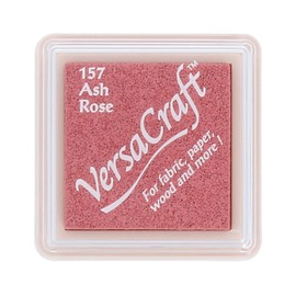 Tsukineko VKSML157 Versacraft Stempelkissen, Zitronengelb, klein, Ash Rose, 3.4 x 3.4 x 2 cm, synthetisches material, Pink