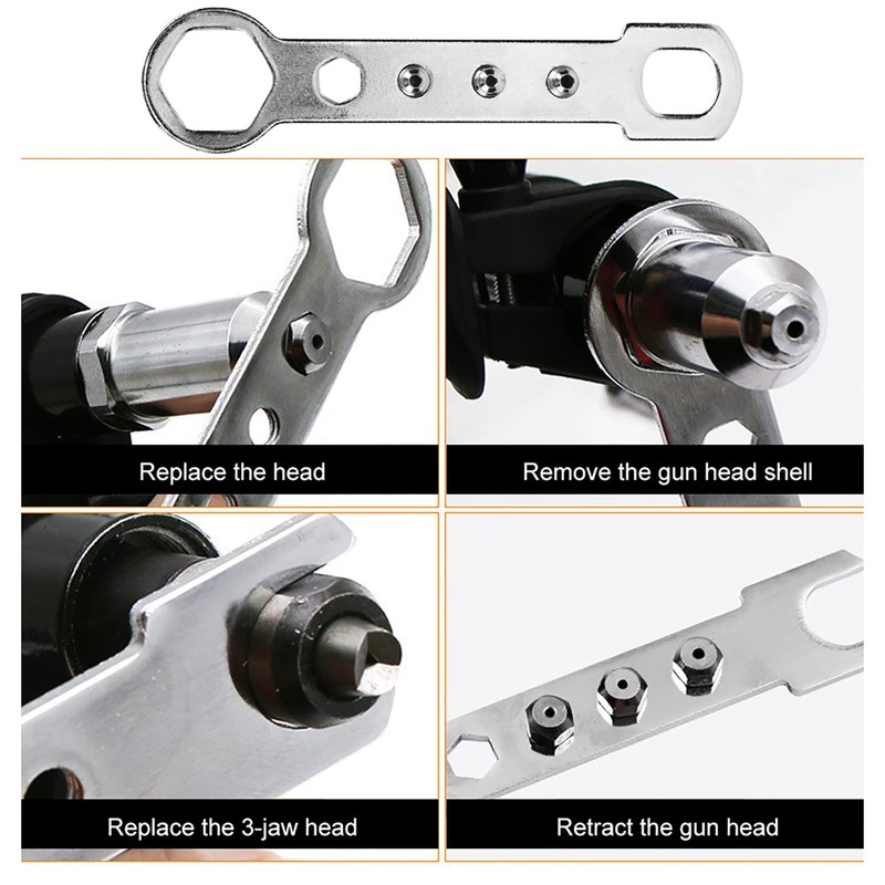 Rivet Guns Adapter Electric Rivet Guns Head Set Cordless Riveting