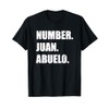 Number one juan abuelo para mejor abuelito T-Shirt