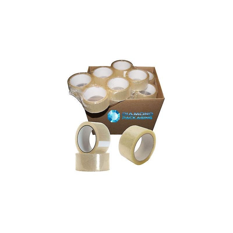Diamond Packaging - 6 Rolls 48mm x 66M Clear Parcel