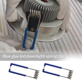 SING F LTD 24PCS Retaining Spring Clips Securing Clamps Light Fittings 1.5x60mm for GU10 MR16 Downlight Spotlight Recessed Ceiling Lighting