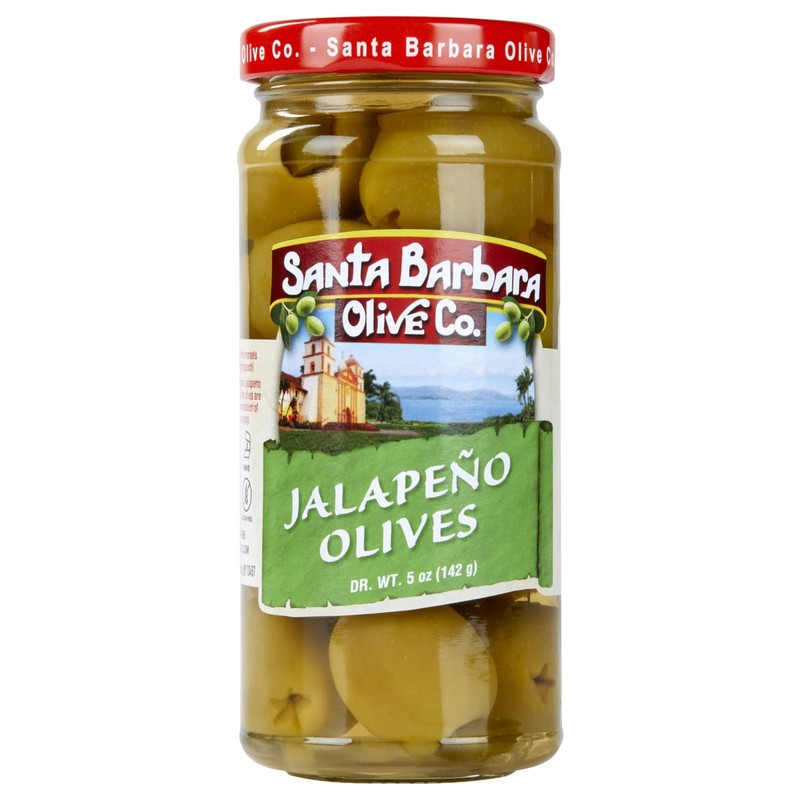 Santa Barbara 3pk Jalapeno Stuffed Olives 5oz