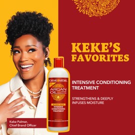 Creme of Nature, Argan Oil for Hair, Intensive Conditioning Treatment, Argan Oil of Morocco, Moisturizing Hair Care, 12 Fl Oz