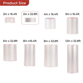 LCyindu Butyl Waterproof Tape 2" x 32.8',Outdoor Leakproof Tape for Plastic and Metal Repair,RV Repair,Window and Boat Sealing,Silicone,Glass and EDPM Roof Leak Repair