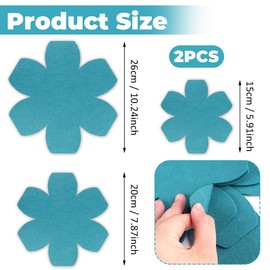 Pack of 6 Felt Pan Protectors, Pot Protectors for Protection, Pot Protector, Stacking Protection, Pan Protector, 3 Different Sizes, Pan Protectors for Pots, Pans, Bowls (Blue) (26/20/15 cm)