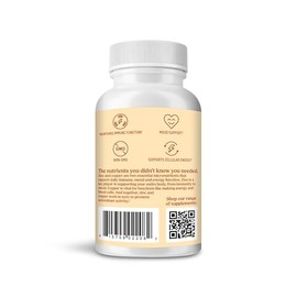 Bulletproof Zinc with Copper, Reliable and Quick Source of Energy (60 Capsules)