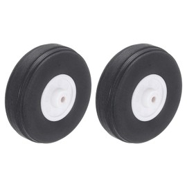 sourcing map RC Airplane Wheels 1.5"x 0.51"x 0.1" OD RC Airplane,Aircraft PU Sponge Wheels,Tire Tail Wheel RC Aircraft Foam Wheel Replacement for DIY RC Model Plane Aircraft Pack of 2