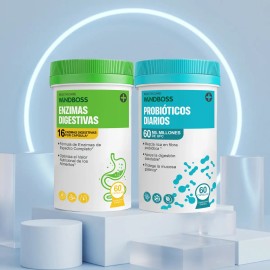Windboss Billones Probióticos Enzimas 120 Cápsulas