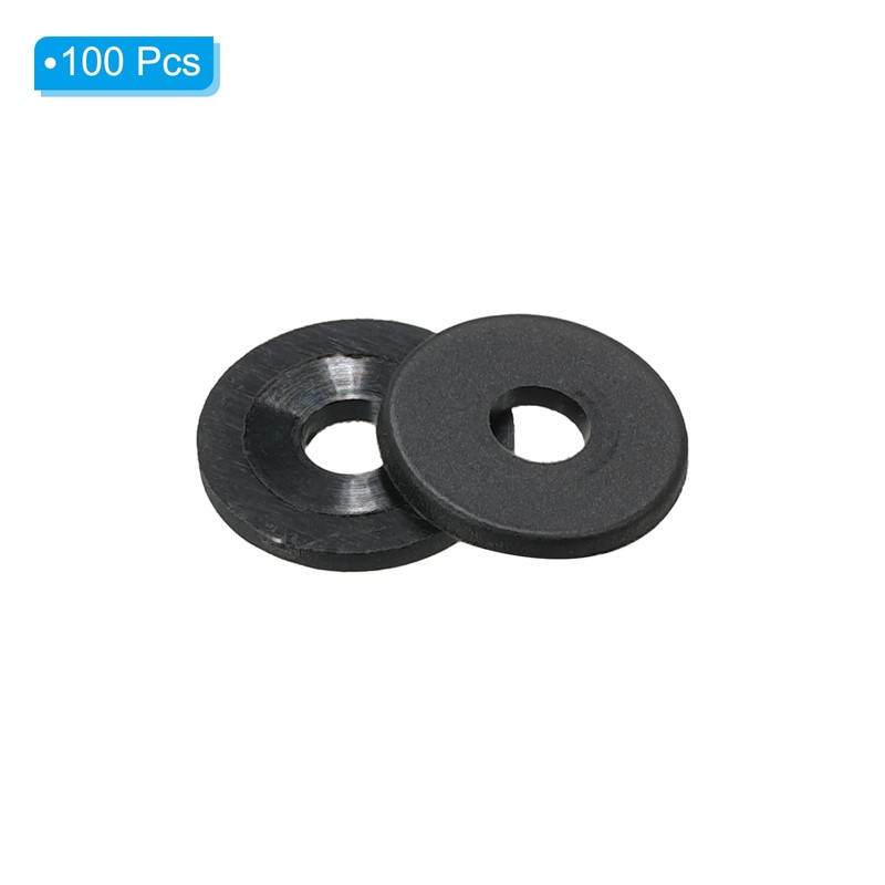 PATIKIL M3 100pcs Nylon Flat Washers 3mm ID 10mm OD