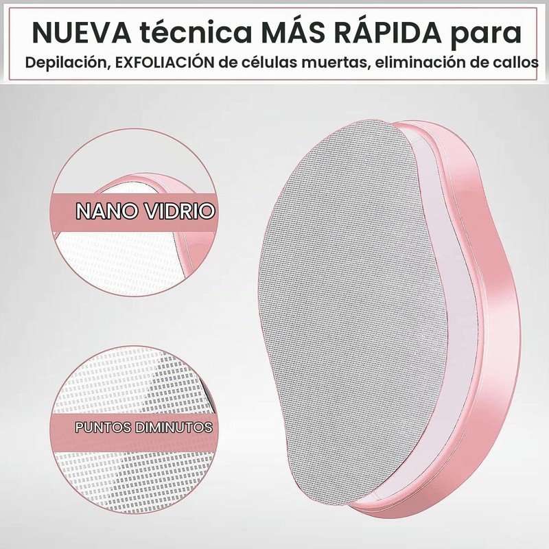 Borrador de pelo de cristal KIETLA para depilación suave y