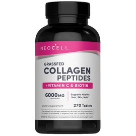 NeoCell Super Collagen with Vitamin C and Biotin, Skin, Hair and Nails Supplement, Includes Antioxidants, Tablet, 270 Count, 1 Bottle