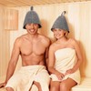 Operitacx 2pcs Felt Sauna Hat Set Wool Steam Cap Soft
