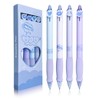 Linkgood Erasable Ballpoint Pen, Pack of 4 Rollerball Pens, Erasable,