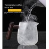 SHUWEICAO Glass Teapot,18.6oz/550ml Glass Tea Kettle With Wooden Handle,Stovetop &